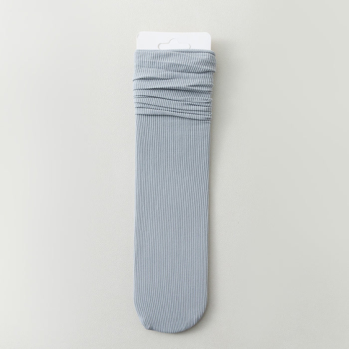 Wholesale Thin socks, velvet mid tube socks, stacked socks, rolled edge stockings