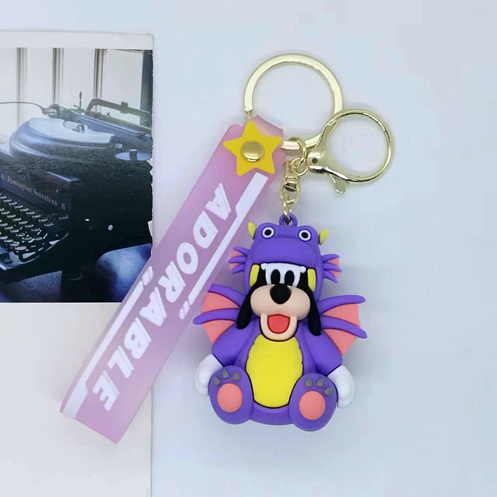 Wholesale Cartoon Princess and the Beast Keychain Pendant Bag Car Keychain Accessories