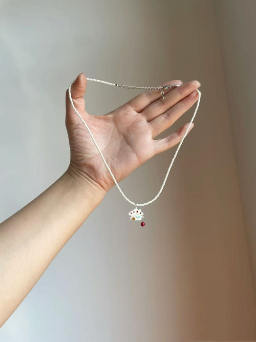 Wholesale Fashion Alloy Flower Long Chain Necklace Trendy Jewelry Accessory Gift