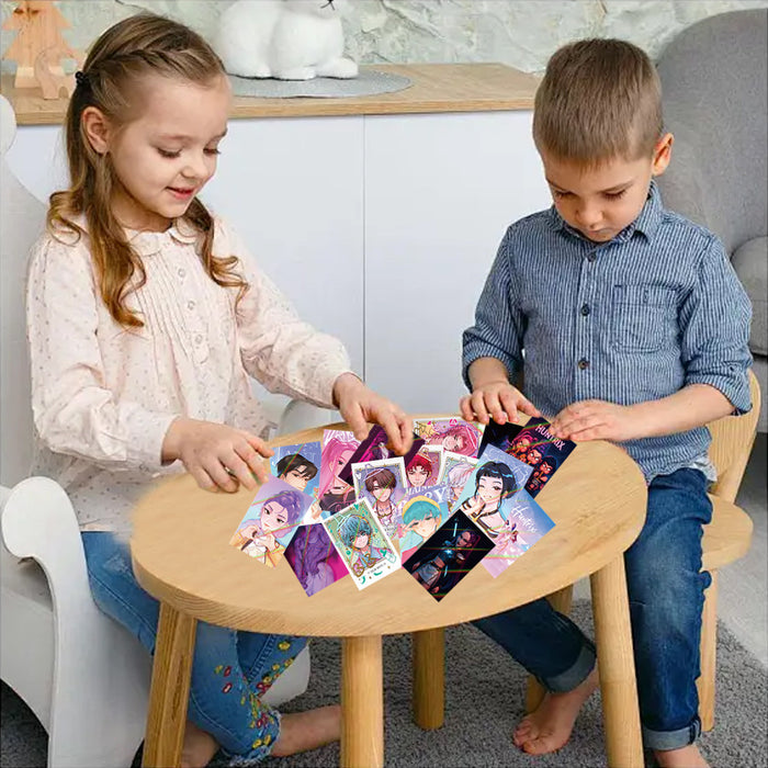 Wholesale 90pcs Laser card,  K-POP flash card,  cartoon holographic card,  double-sided card