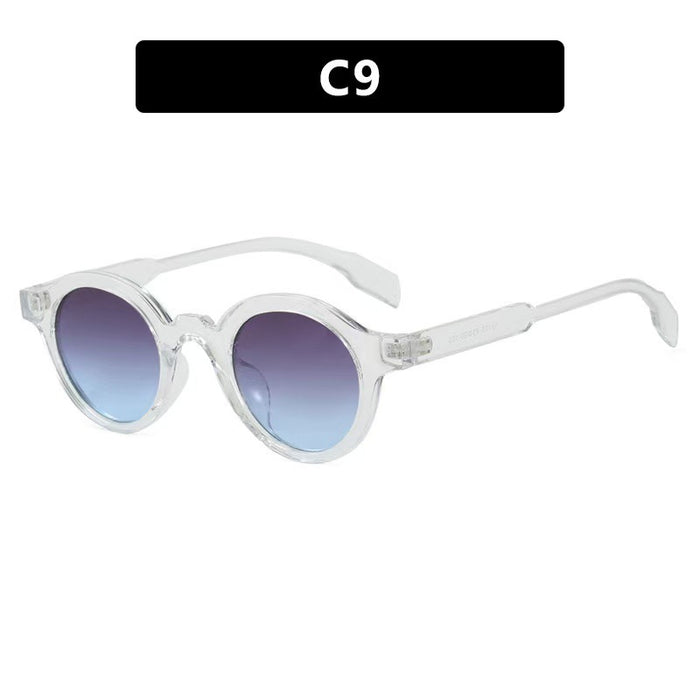 Wholesale New round retro fashionable small frame trendy versatile sunglasses, UV resistant sunglasses