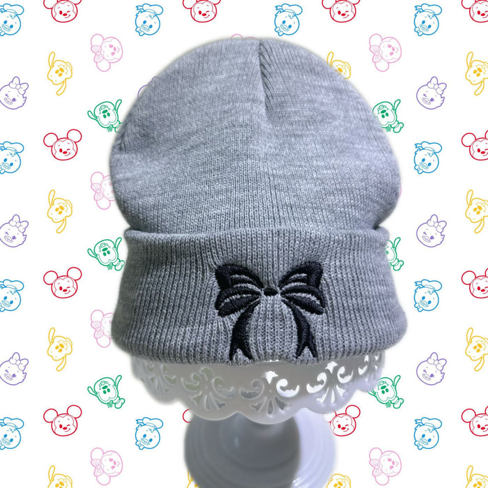 Wholesale Children' s new butterfly embroidery knitted hat double layer warm pullover acrylic wool hat