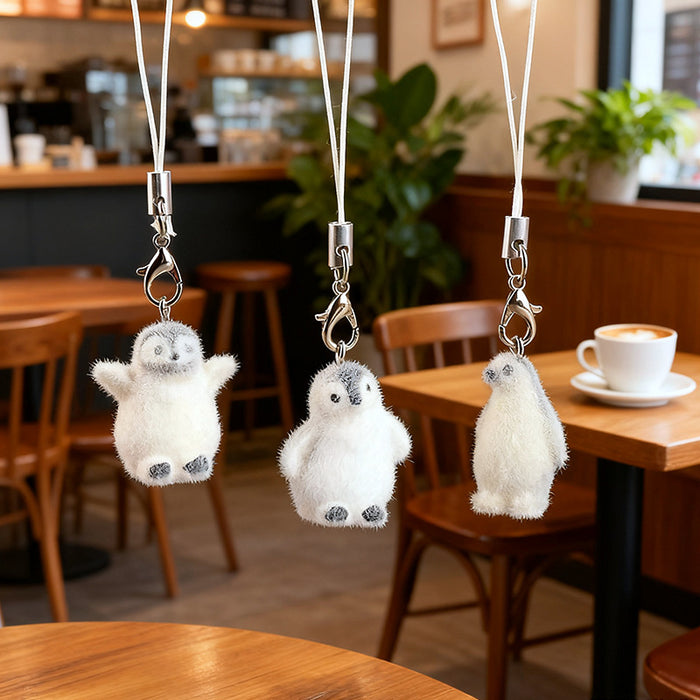 Wholesale  flocked underwater animal keychain pendant