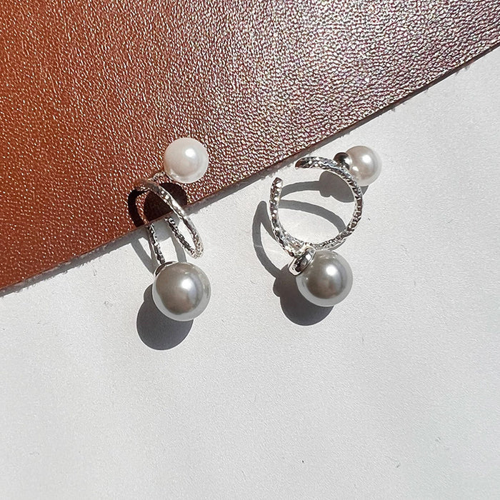 Wholesale Crystal Pearl Ear Bone Clip Earrings Ear Clip Without Piercing Ear Hook Adjustable