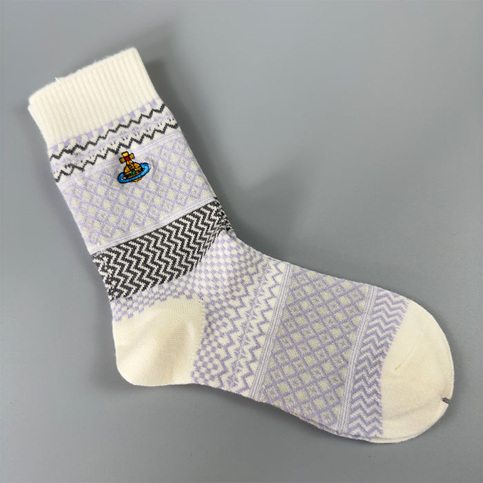 Wholesale Socks children embroidery retro warm wool socks thick outer wear