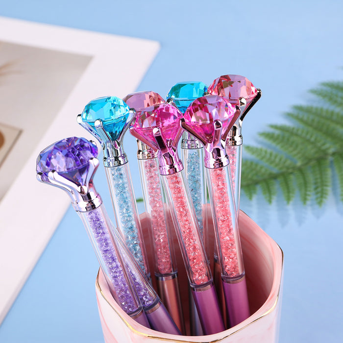 Wholesale Imitation Metal Rod Large Diamond Ballpoint Pen