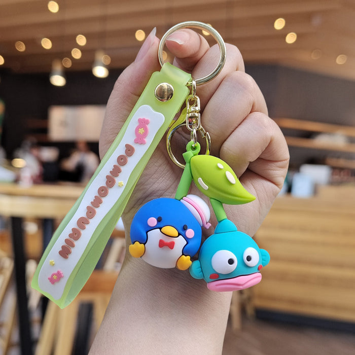 Wholesale Cartoon Silicone Doll Keychain JDC-KC-ZhuoRan023