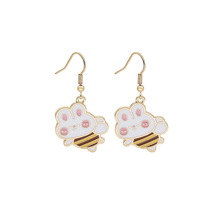 Wholesale Animal Fruit Earrings Cute Mushroom Leaf Acrylic Earrings JDC-ES-MDD100