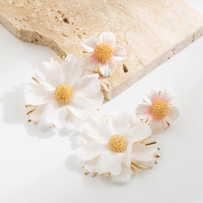 Wholesale Floral Pendant Earrings Trendy Summer Vacation Chic Jewelry Accessory