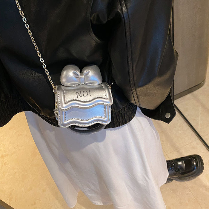 Wholesale Mini shoulder bag with bow chain crossbody small bag