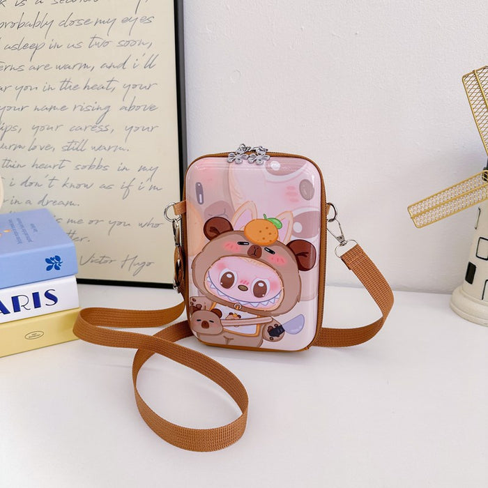 Wholesale Parent-child shoulder bag,  fashionable mobile phone bag fresh and sweet cartoon children' s shoulder messenger bag