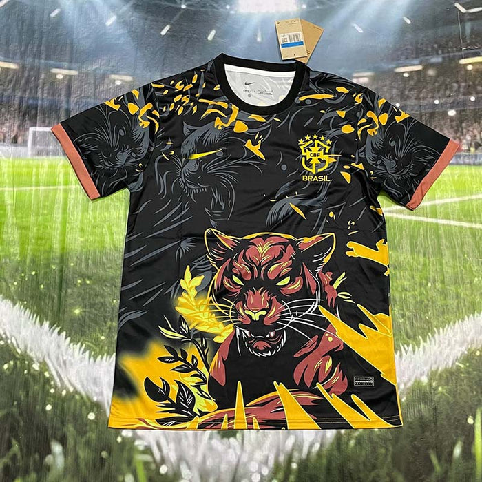 Wholesale World Cup Polyester Brazil Soccer Team Short Sleeve T-Shirt for Men Summer Casual