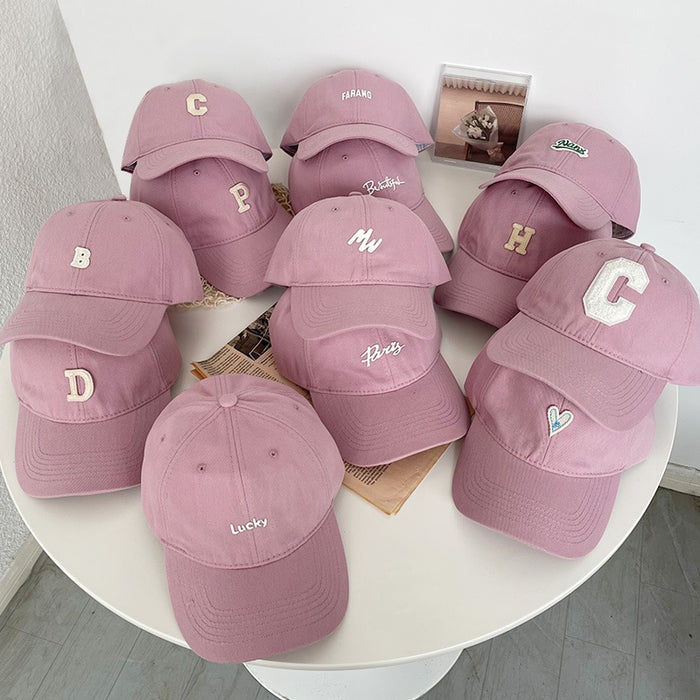 Wholesale Letter Embroidery Cotton Pink Baseball Cap JDC-FH-Yizhan007