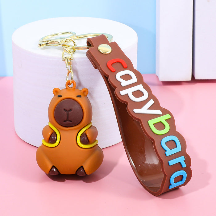 Wholesale  Capybara Small Pendant Doll Keychain