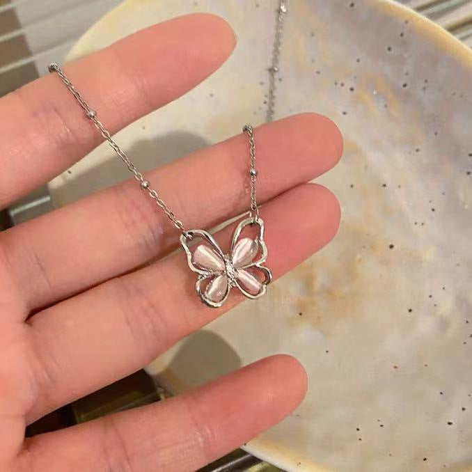 Wholesale Butterfly necklace niche design collarbone chain temperament accessory