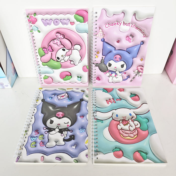 Wholesale Coil Cartoon Portable Planner Diary Notebook