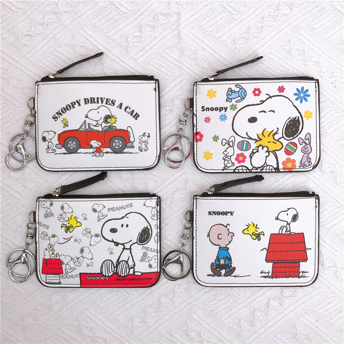 Wholesale PU Cartoon Printing with Key Ring Card Holder Coin Purse JDC-WT-YaLL020