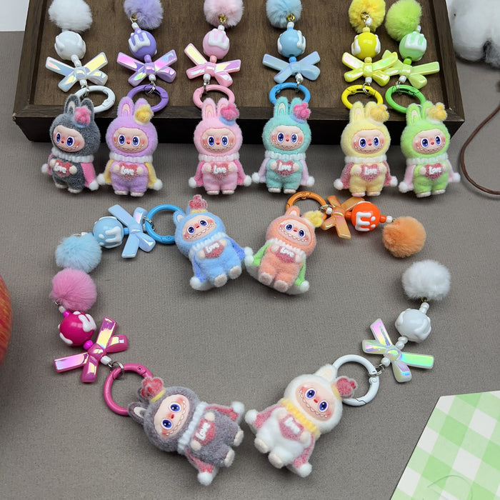 Wholesale Flocked King Figurine Keychain