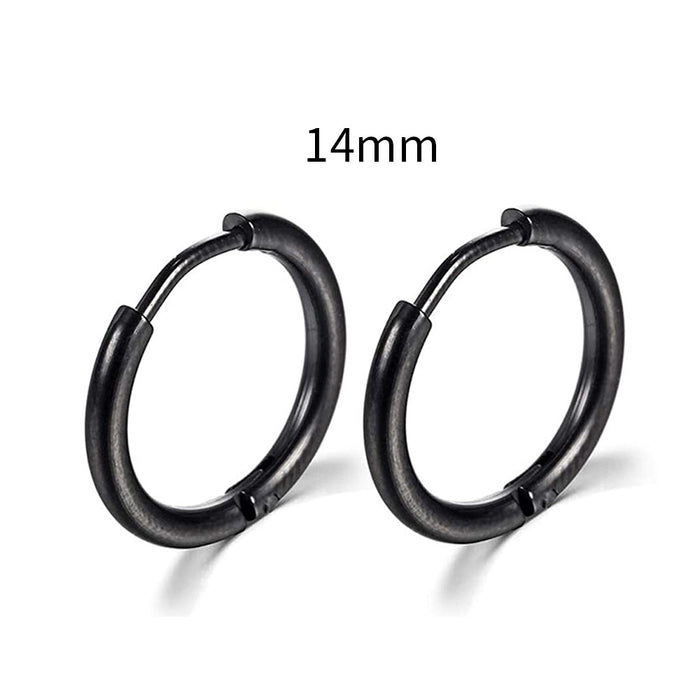 Wholesale Hot Selling Stainless Steel Earrings New Round Earrings for Men European and American Body Piercing Accessories JDC-ES-YaChen010