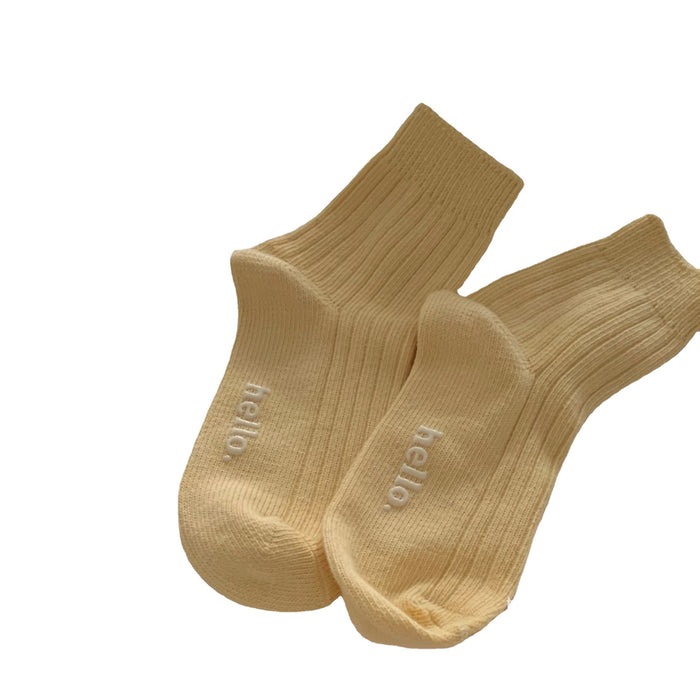 Wholesale Cute mid length socks, colorful base socks, versatile socks