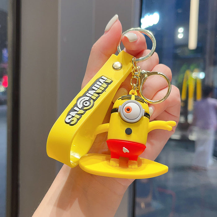 Wholesale Surfing Doll Keychain Beach Skateboard Doll