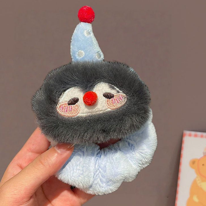 Wholesale Cute penguin and fish plush cartoon  hair scrunchies