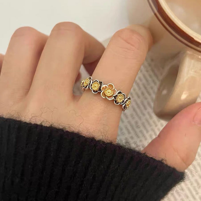 Wholesale Retro open ring with adjustable niche design, index finger high-end personalized ring