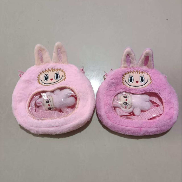 Wholesale Plush Cartoon Children' s Bag Cute Little Girl Doll Handbag Shoulder Bag