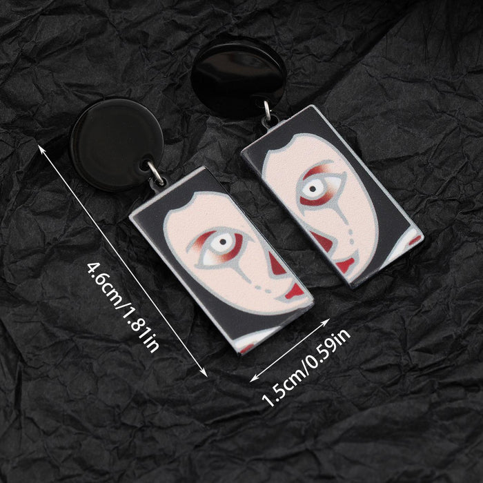Wholesale  earrings dark horror earrings acrylic earrings devil earrings