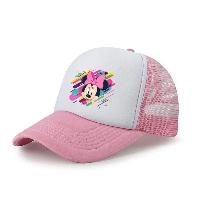 Wholesale Cartoon print baseball cap mesh breathable dome hat hip-hop sports cap