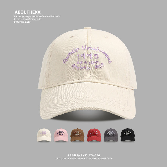 Wholesale Hat casual letter embroidered baseball cap versatile duckbill cap men's sun hat