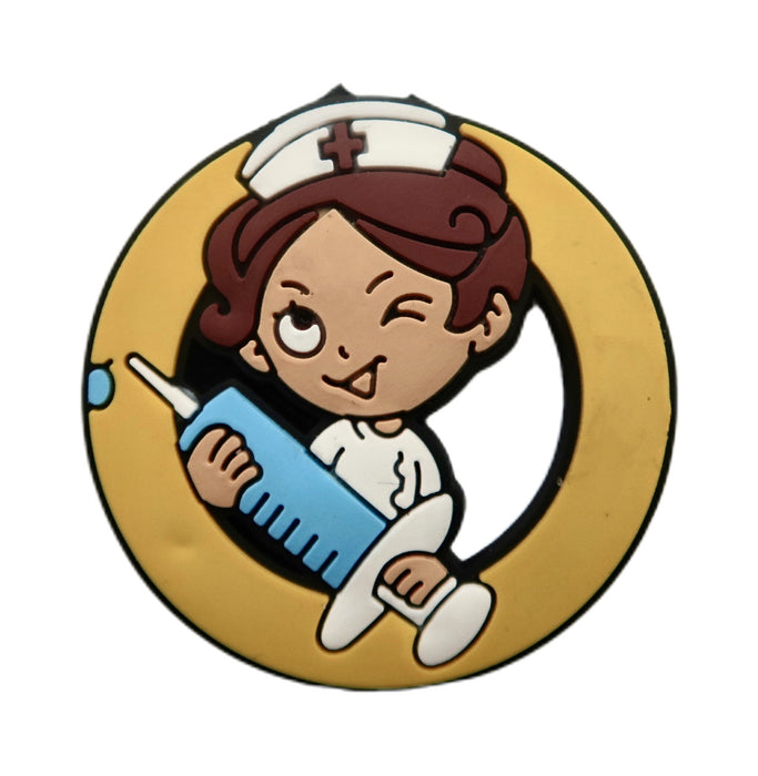 Wholesale 100pcs Medical Angel Cartoon Hole Shoes Decorative Buckle Shoe Flower Buckle Cute Hole Bag Accessories