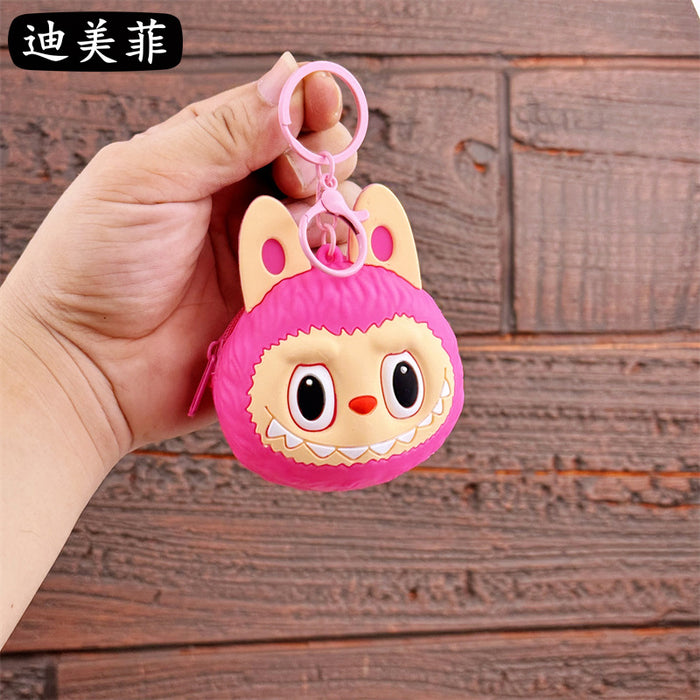 Wholesale Cute Coin Purse Keychain Cartoon Doll Keychain Couple Student Bag Claw Machine Small Pendant
