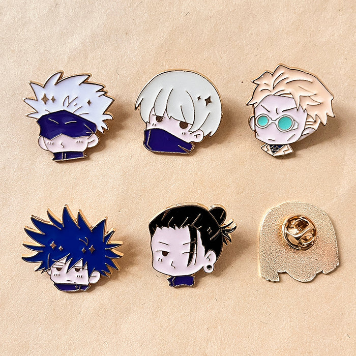 Wholesale Brooch, male and female student backpack, medal accessories, cute metal badge