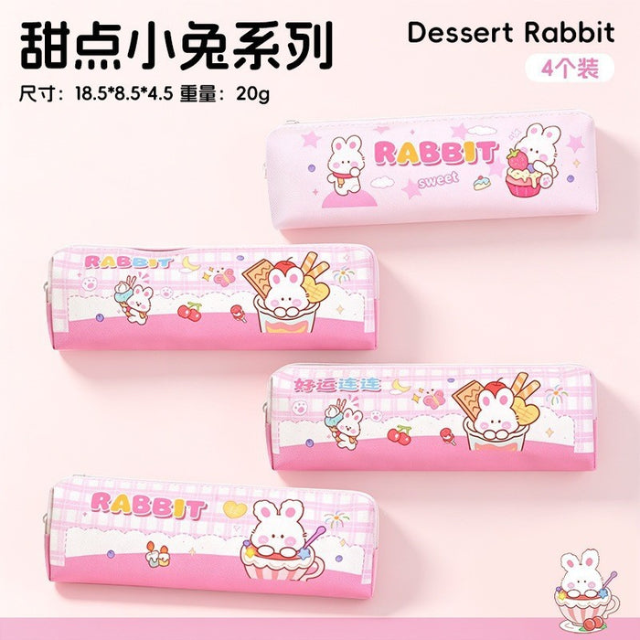 Wholesale Fabric Pencil Case Trendy Pink Plaid Face For School Girls