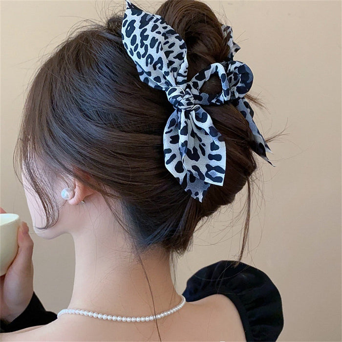 Wholesale Double sided cashew flower grab clip bow shark clip hair accessory