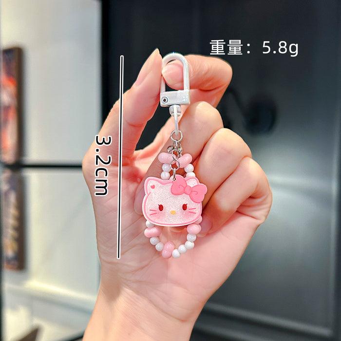 Wholesale Handmade Beaded Cute Mobile Phone Chain  Accessories  Bracelet Keychain Pendant