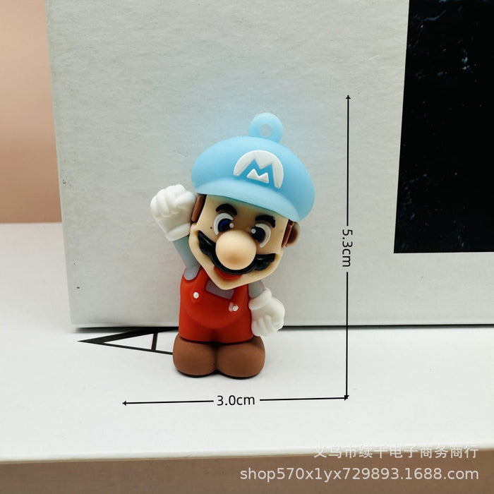 Wholesale Cartoon keychain creative personalized backpack pendant DIY soft rubber doll small pendant gift matching