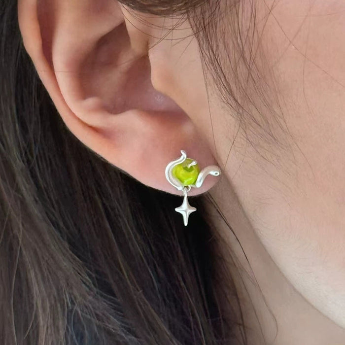 Wholesale Retro Four Star Pendant Earstuds with a Unique and Unique Sense