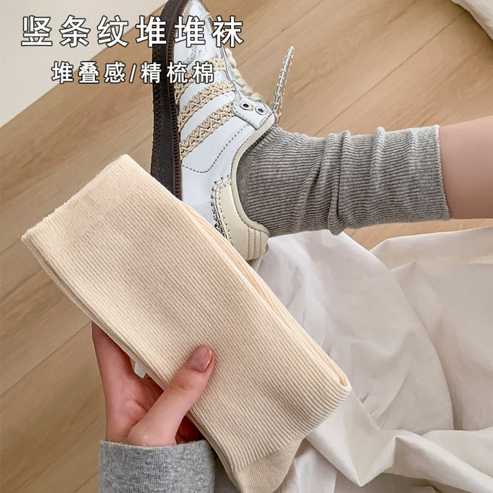 Wholesale Socks, thin stripes, mid length socks, vertical stripes, stacked socks, long socks