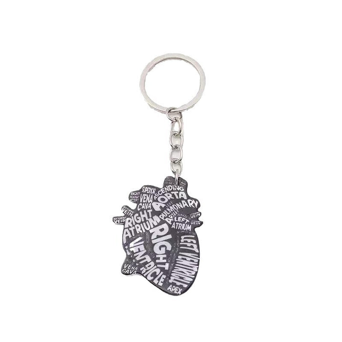 Wholesale Heart Shape Cartoon Acrylic Key ChainJDC-KC-Went001