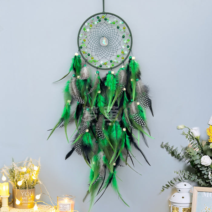 Wholesale Handwoven Dreamcatcher Wall Hanging Home Decor Feather MOQ≥2