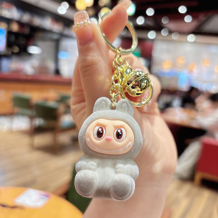Wholesale Cute Plush Sheep Keychain Bag Small Pendant Plush Cute Grain Car Hanging Decoration Grab Machine Small Accessories