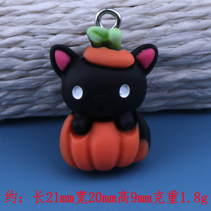 Wholesale Resin Castle Cartoon DIY Pendant Keychain with Nail Accents MOQ≥2