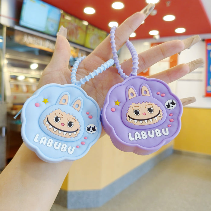 Wholesale Plush Silicone Coin Purse Keychain Coin Bag Pendant