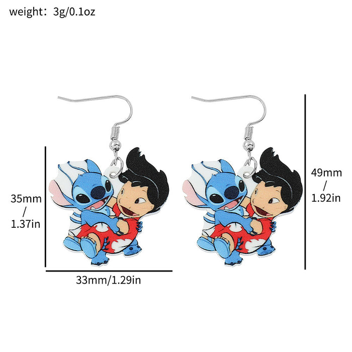 Wholesale anime star baby acrylic earrings Cartoon Doll earrings