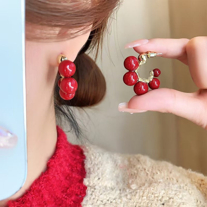 Wholesale Vintage Pearl Earrings Irregular Pearl Earrings