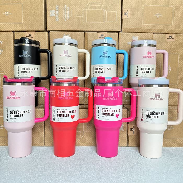 Wholesale 40oz giant straw cup,  car-friendly stainless steel large capacity ice bullies cup