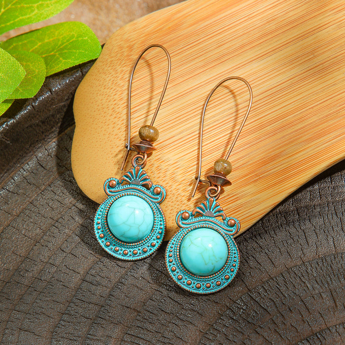 Wholesale Vintage Ethnic Geometric Earrings Fashion Jewelry Accessory MOQ≥2