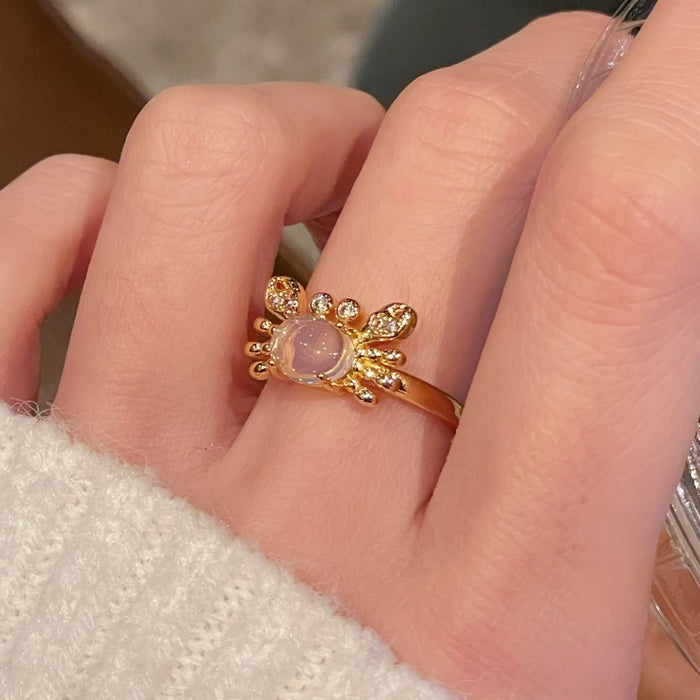 Wholesale Vintage Open End Ring with Niche Design and Full Diamond Zircon Ring